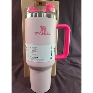 Stanley FlowState Quencher H2.0 Tumbler 40 oz Flamingo Pink Barbie New